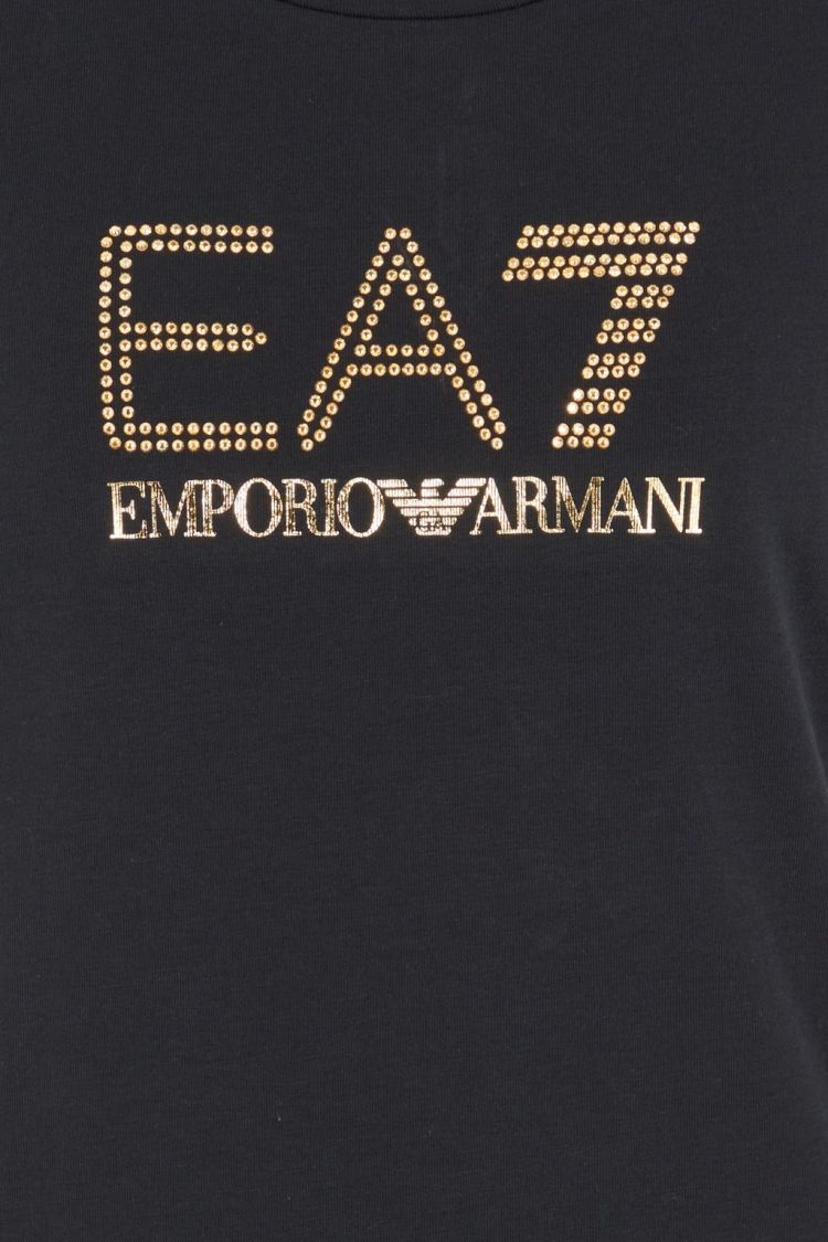 EA7 Emporio Armani T-shirt Zwart dames (T-SHIRT - ZWART - 8NTT67.TJDQZ.1200) - GL Sport (Sluis)