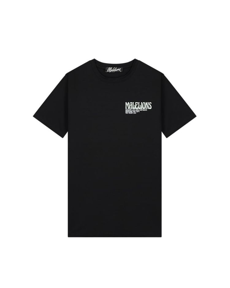 Malelions T-shirt Zwart