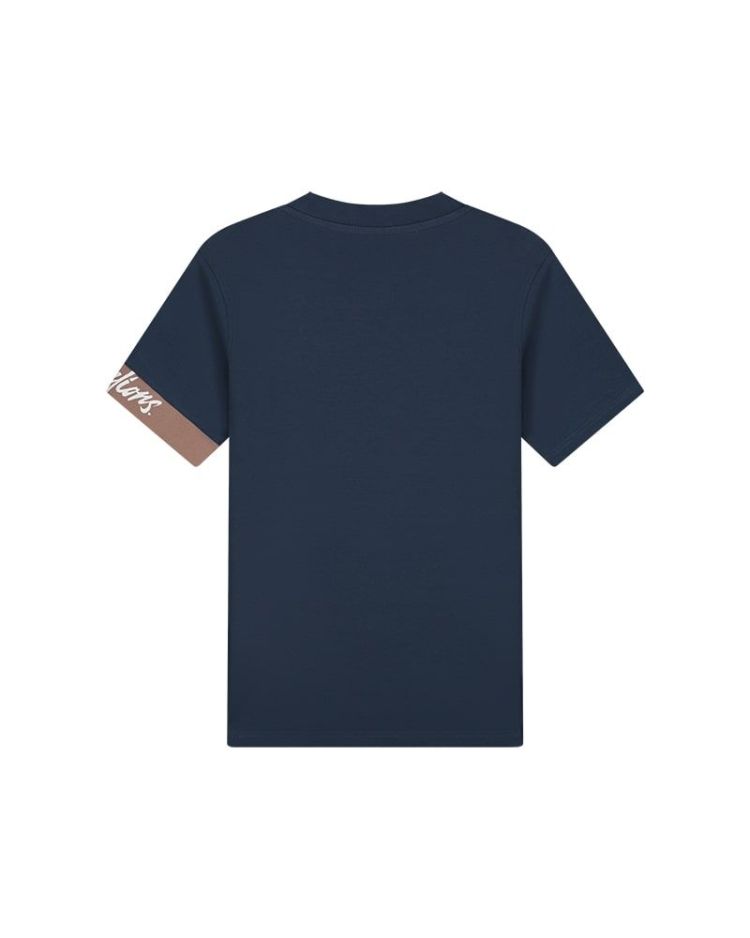 Malelions T-shirt Blauw heren (MEN CAPTAIN T-SHIRT 2.0 - MM3-SS24-03.NAVY/MAU) - GL Sport (Sluis)