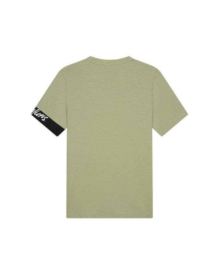 Malelions T-shirt Groen heren (MEN CAPTAIN T-SHIRT 2.0 - MM3-SS24-03.SAGE/BLACK) - GL Sport (Sluis)