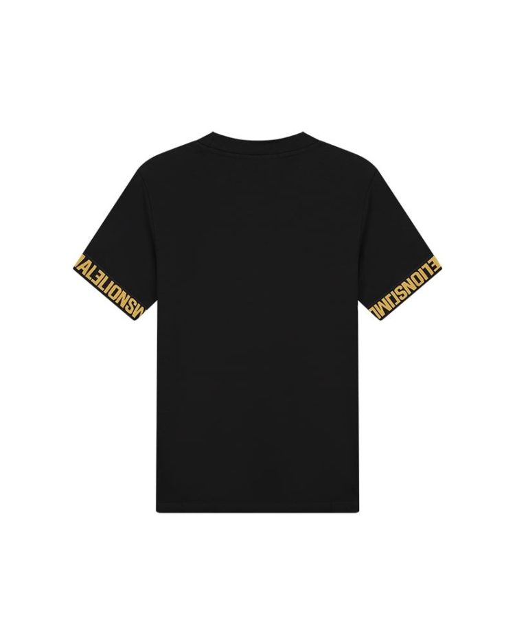Malelions T-shirt Zwart heren (MEN VENETIAN T-SHIRT - MM3-SS24-29.BLK/GOLD) - GL Sport (Sluis)