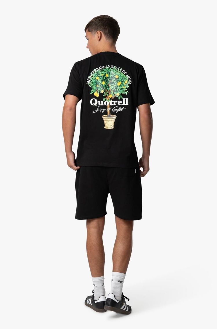 Quotrell T-shirt Zwart heren (LIMONE T-SHIRT - TH99804.BLK/WHT) - GL Sport (Sluis)