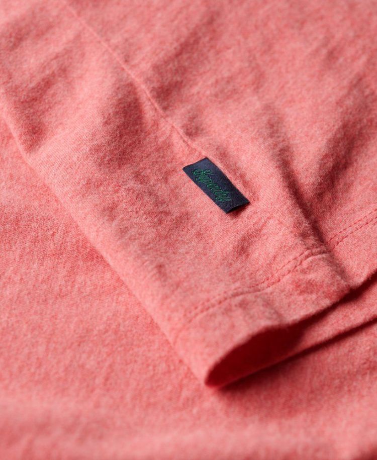 Superdry T-shirt Roze heren (ESSENTIAL LOGO EMB TEE - M1011245A.9VS) - GL Sport (Sluis)