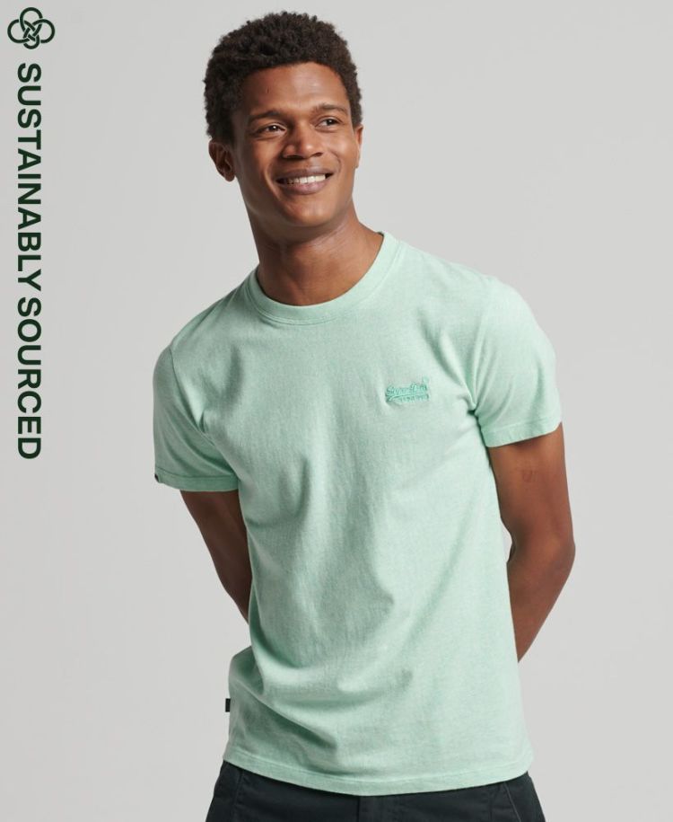 Superdry T-shirt Mint heren (VINTAGE LOGO EMB TEE - M1011245A.DCR) - GL Sport (Sluis)