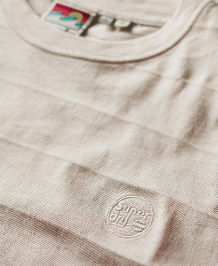 Superdry T-shirt Off-white heren (VINTAGE TEXTURE TEE - M1011570A.1TC) - GL Sport (Sluis)