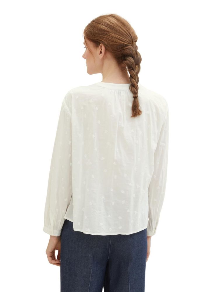 Tom Tailor Blouse Off-white dames (EMBROIDERED BLOUSE - 1040313.34793) - GL Sport (Sluis)